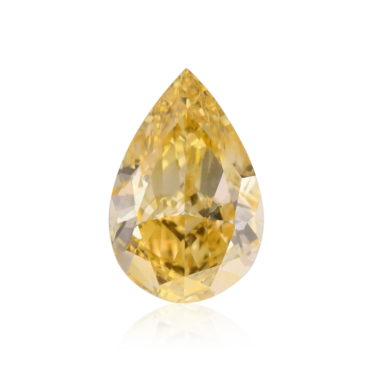 Pear Diamond | 0.25 ct | Fancy Intense Orangy Yellow | VS1 | GIA | Ref 714852