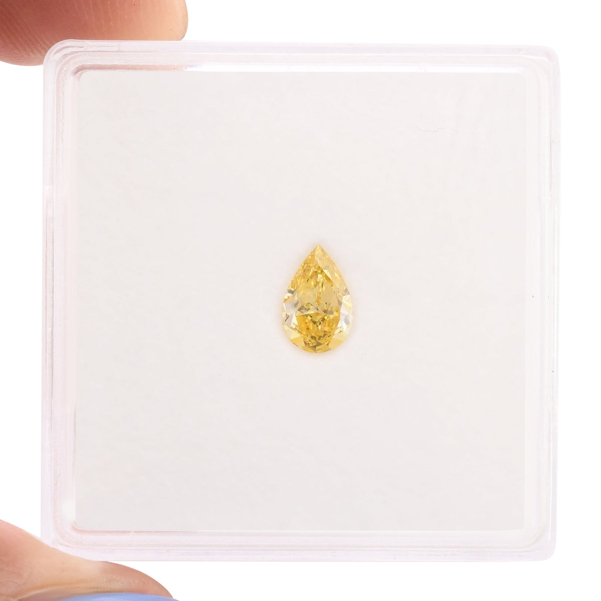 Pear Diamond | 0.25 ct | Fancy Intense Orangy Yellow | VS1 | GIA | Ref 714852