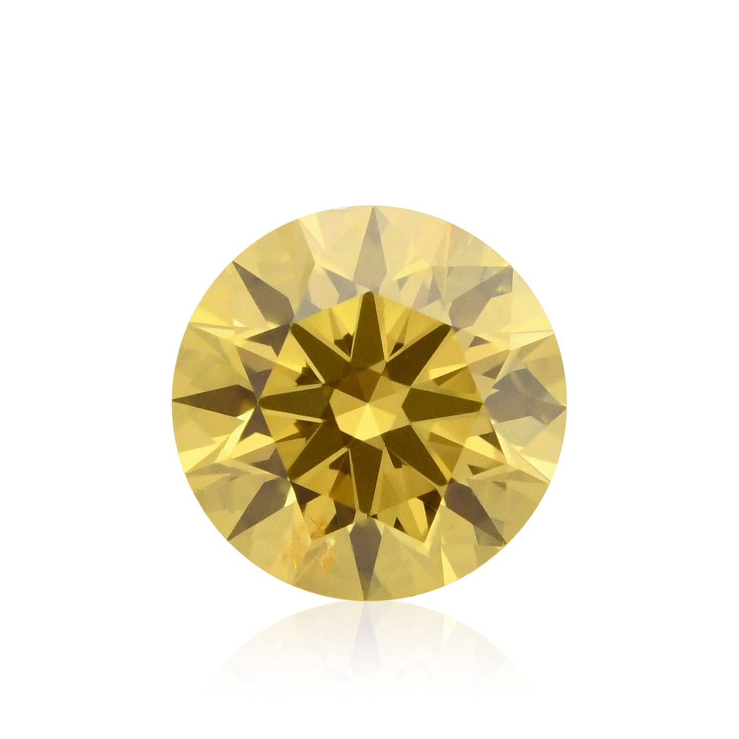0,25 Karat Fancy Orange Yellow Round Diamond SI1 GIA