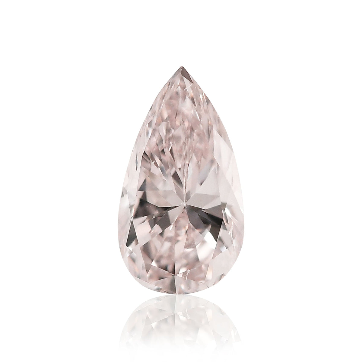 0,26 Karat hellrosa Birnenförmiger Diamant SI2 GIA