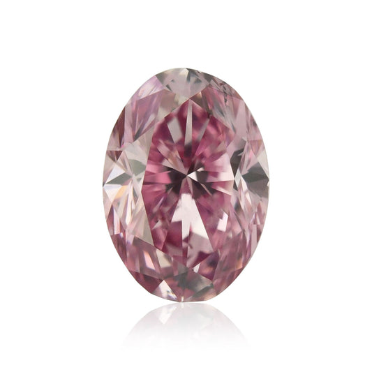 0,27 Karat Fancy Vivid Purplish Pink Ovaler Diamant SI2 GIA
