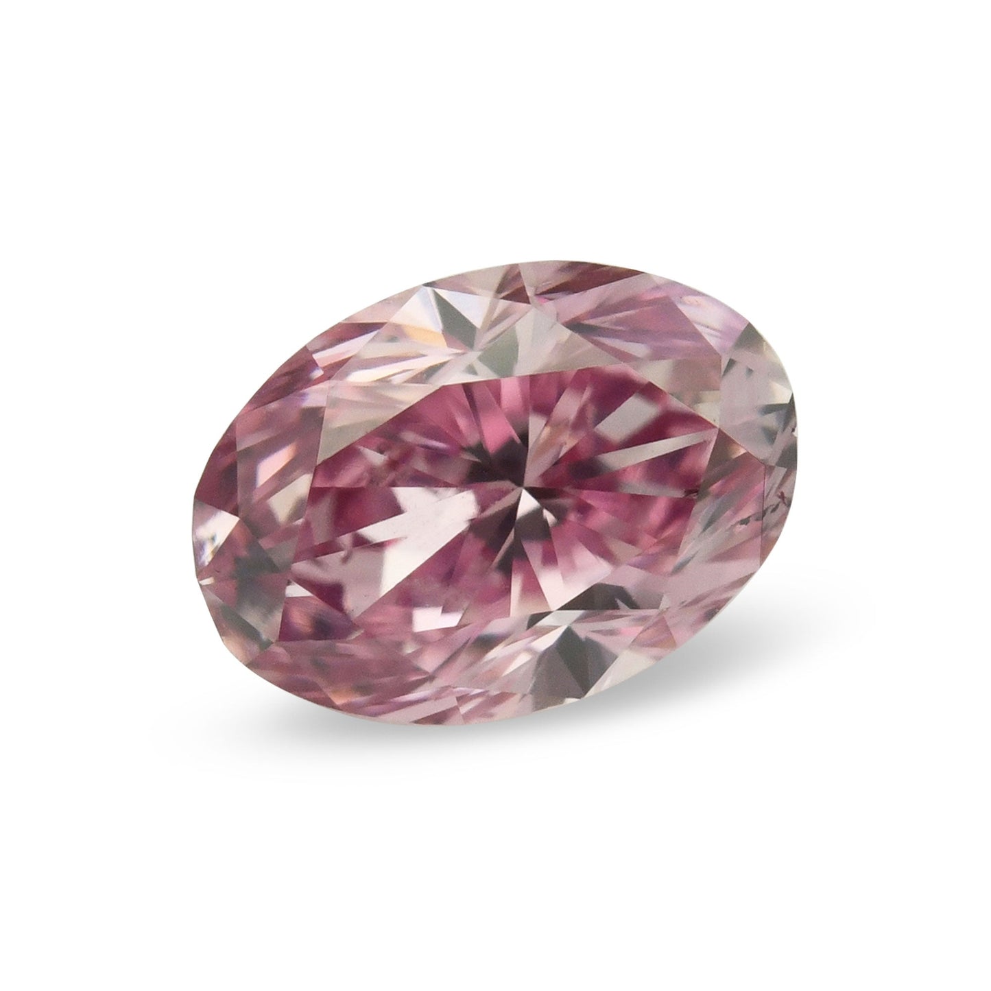 0,27 Karat Fancy Vivid Purplish Pink Ovaler Diamant SI2 GIA