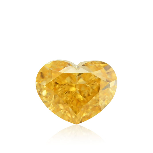 0,27 Karat Fancy Vivid Yellowish Orange Herz-Diamant VS2 GIA