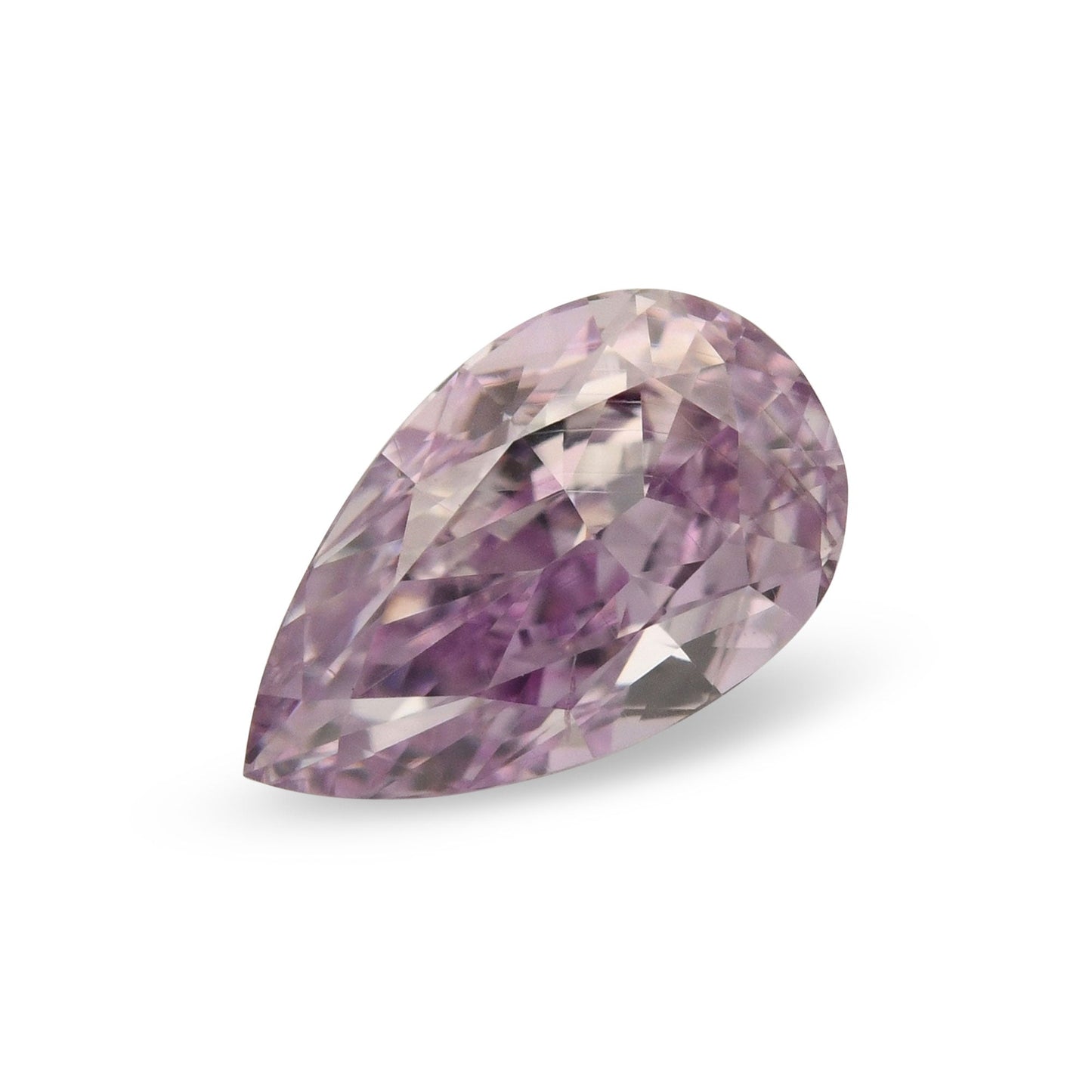 0,30 Karat Fancy Intense Pink Purple Birnenförmiger Diamant SI1 GIA