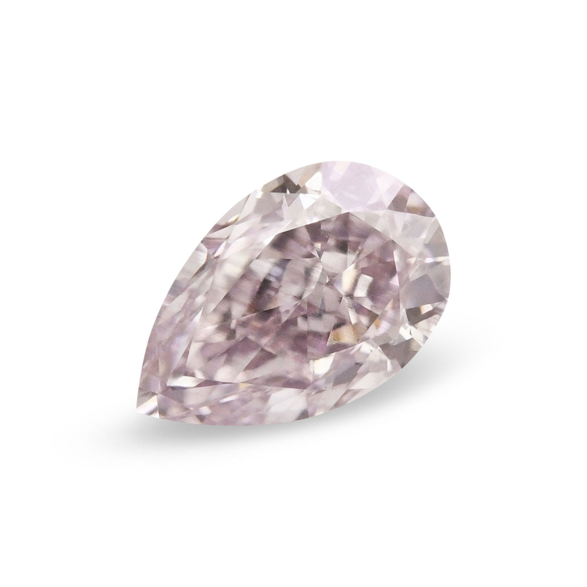 0.30 Carat Fancy Light Purplish Pink Pear Diamond SI1 GIA