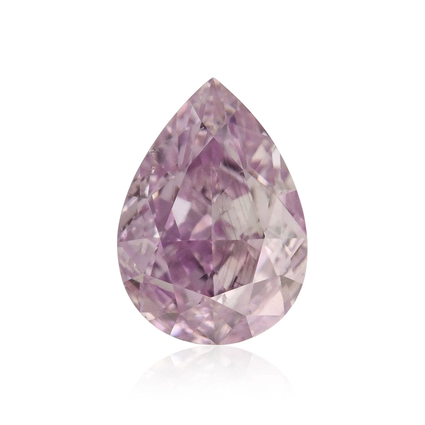 0,30 Karat Fancy Pink Purple Birnenförmiger Diamant SI1 GIA