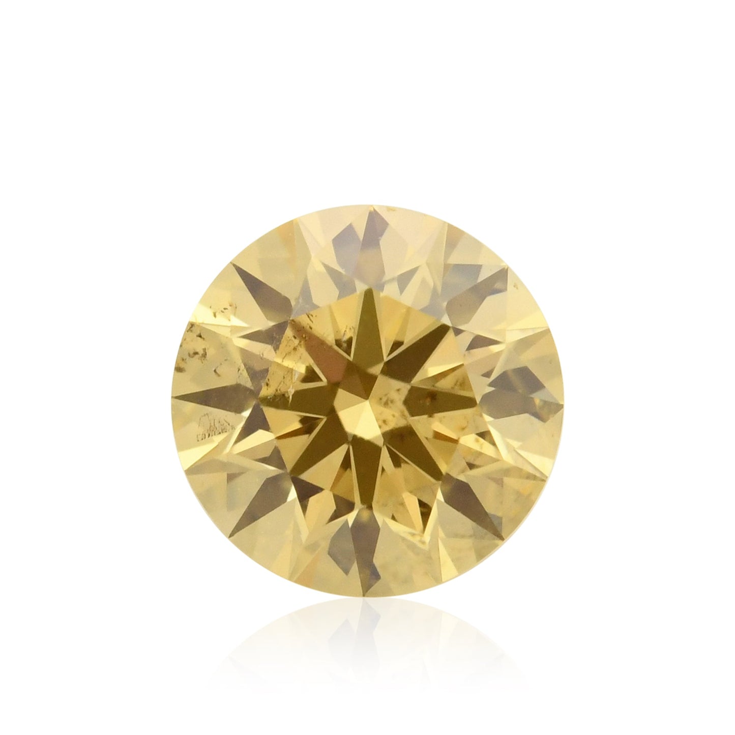 0,30 Karat Fancy Brownish Yellowish Orange Round Diamond SI2 GIA