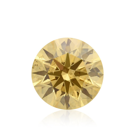 0,30 Karat Fancy Brownish Yellowish Orange Round Diamond SI2 GIA