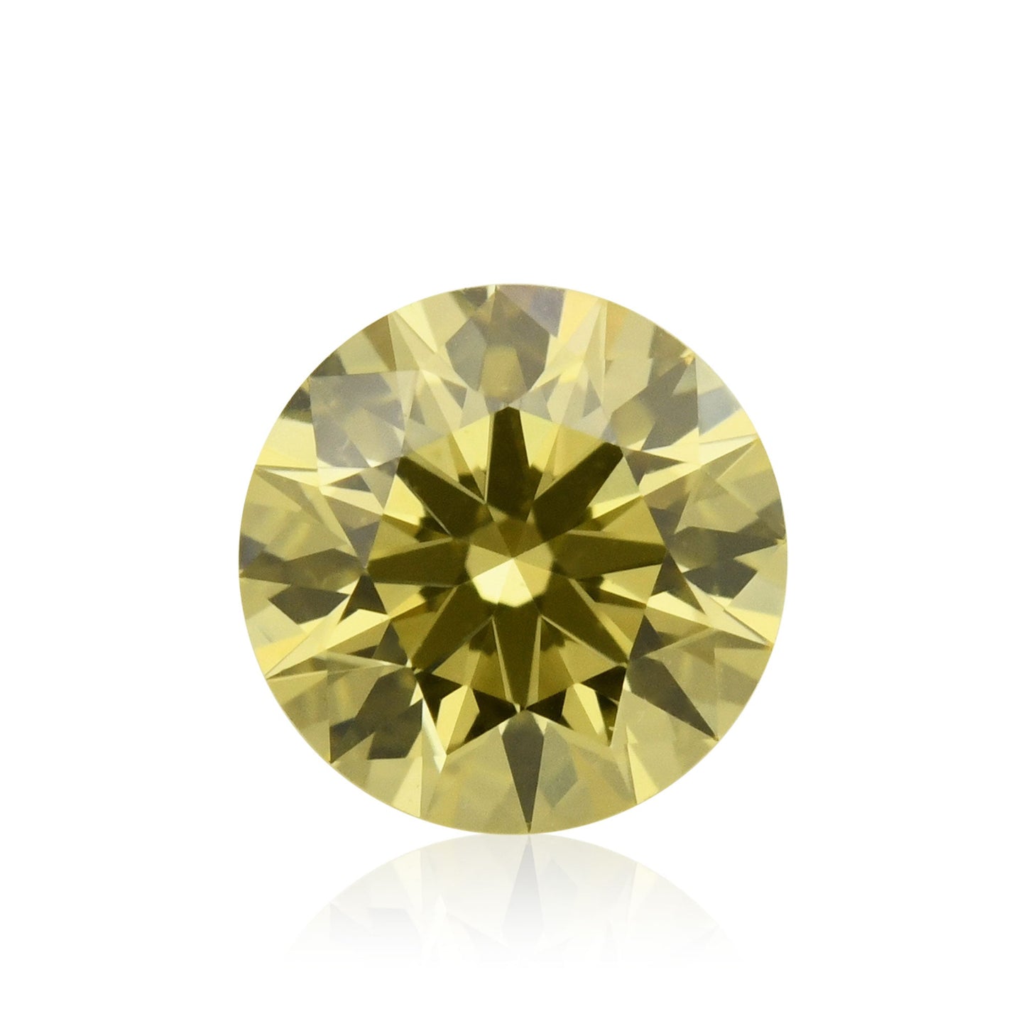 0,31 Karat Fancy Intense Yellow Round Diamond IF GIA