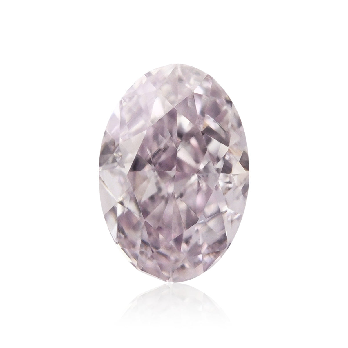 0,31 Karat Fancy Light Purplish Pink Ovaler Diamant VS2 GIA