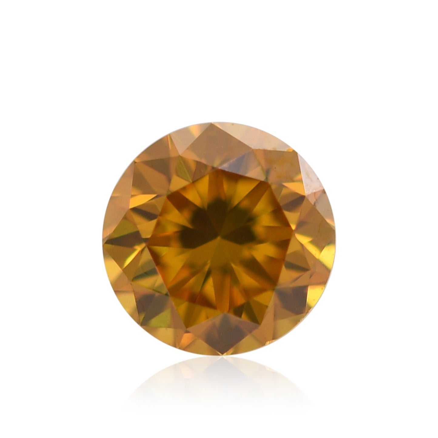 0,31 Karat Fancy Deep Yellow Orange Runder Diamant SI1 GIA