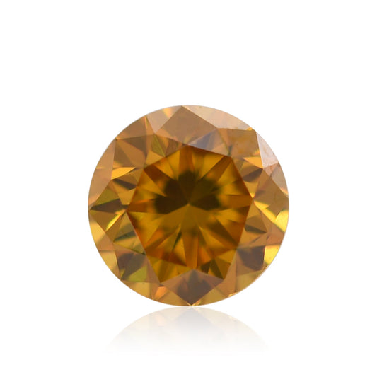 0,31 Karat Fancy Deep Yellow Orange Runder Diamant SI1 GIA