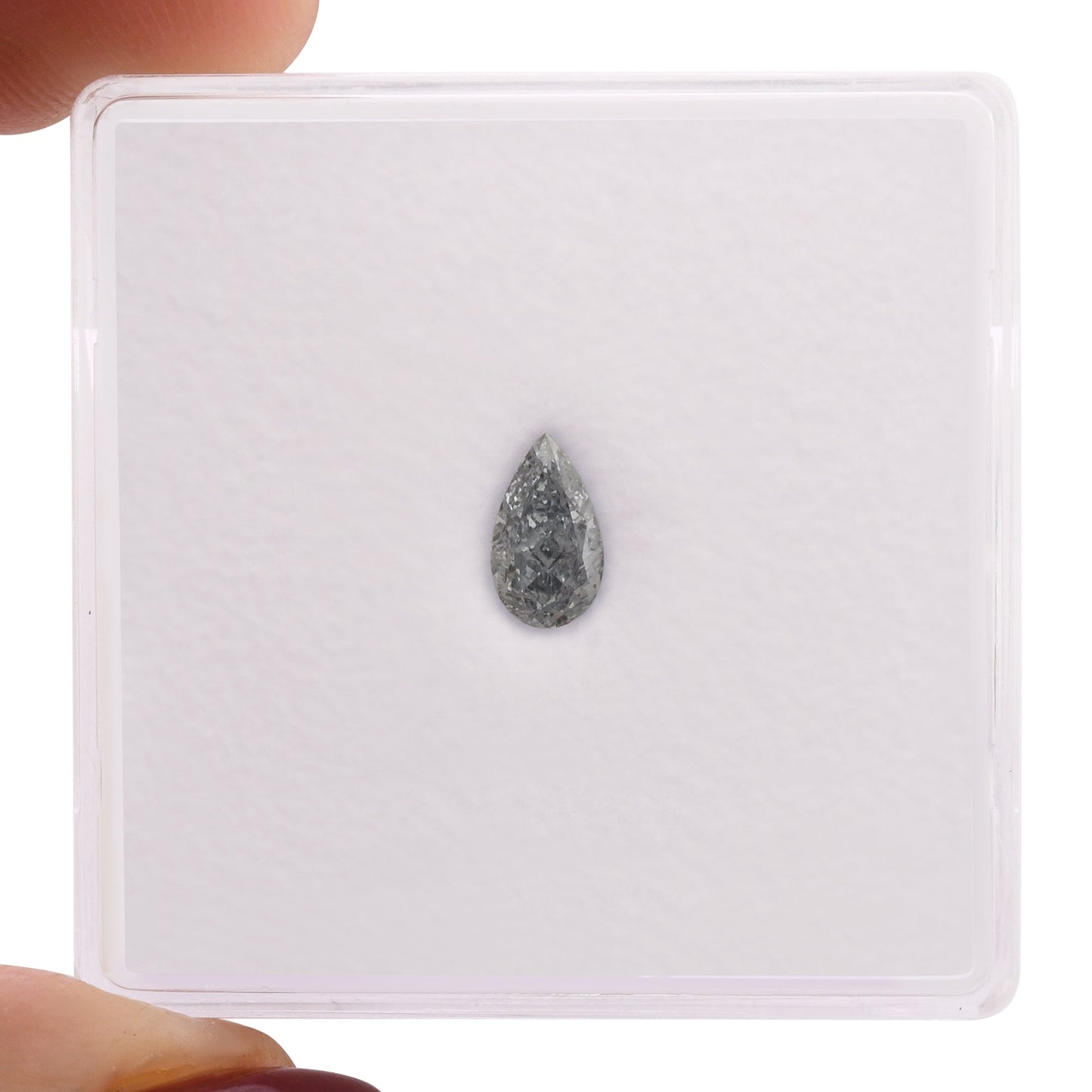 0.31 Carat Fancy Intense Blue Pear Diamond VS1 GIA
