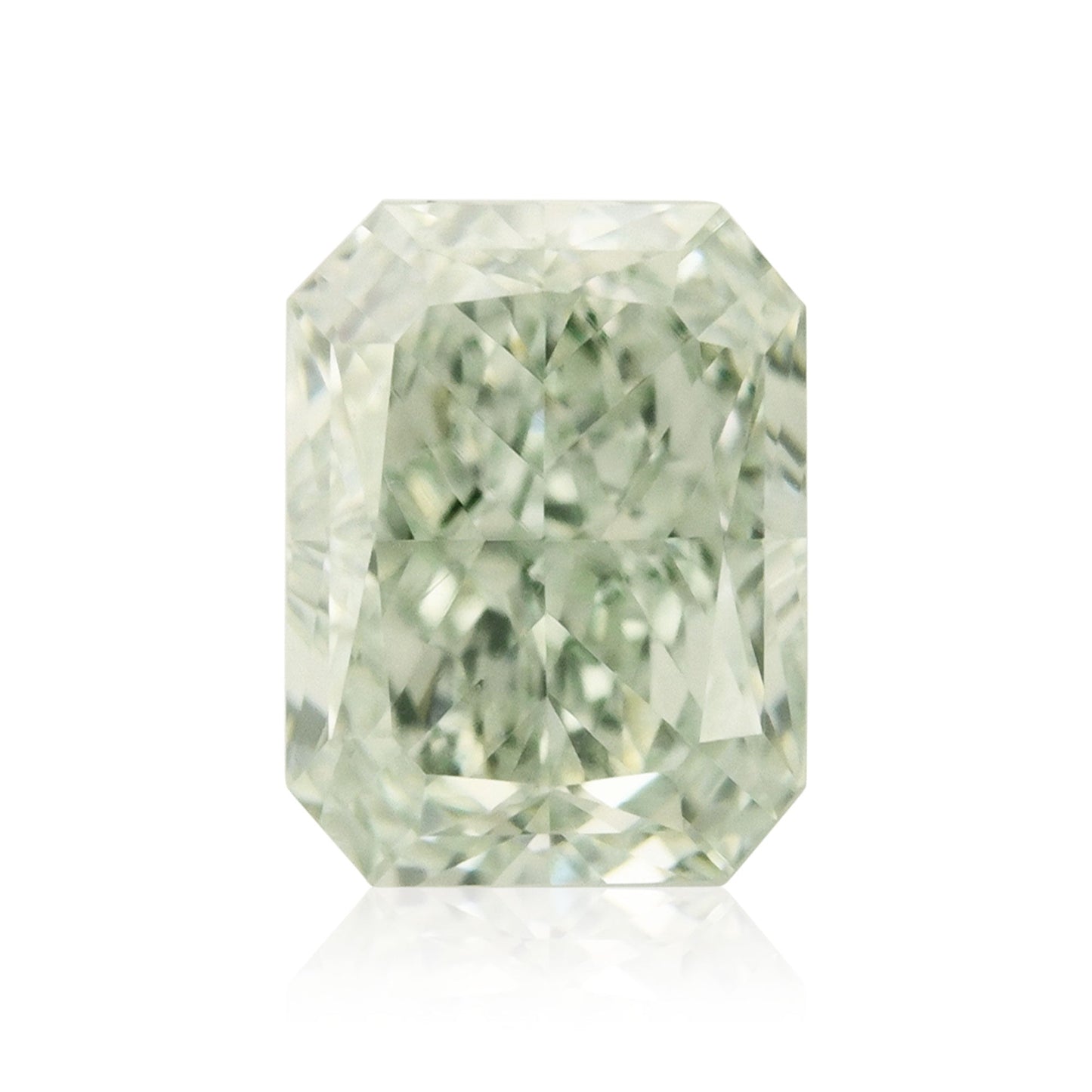 0,32 Karat Fancy Light Green Radiant Diamant VS1 GIA