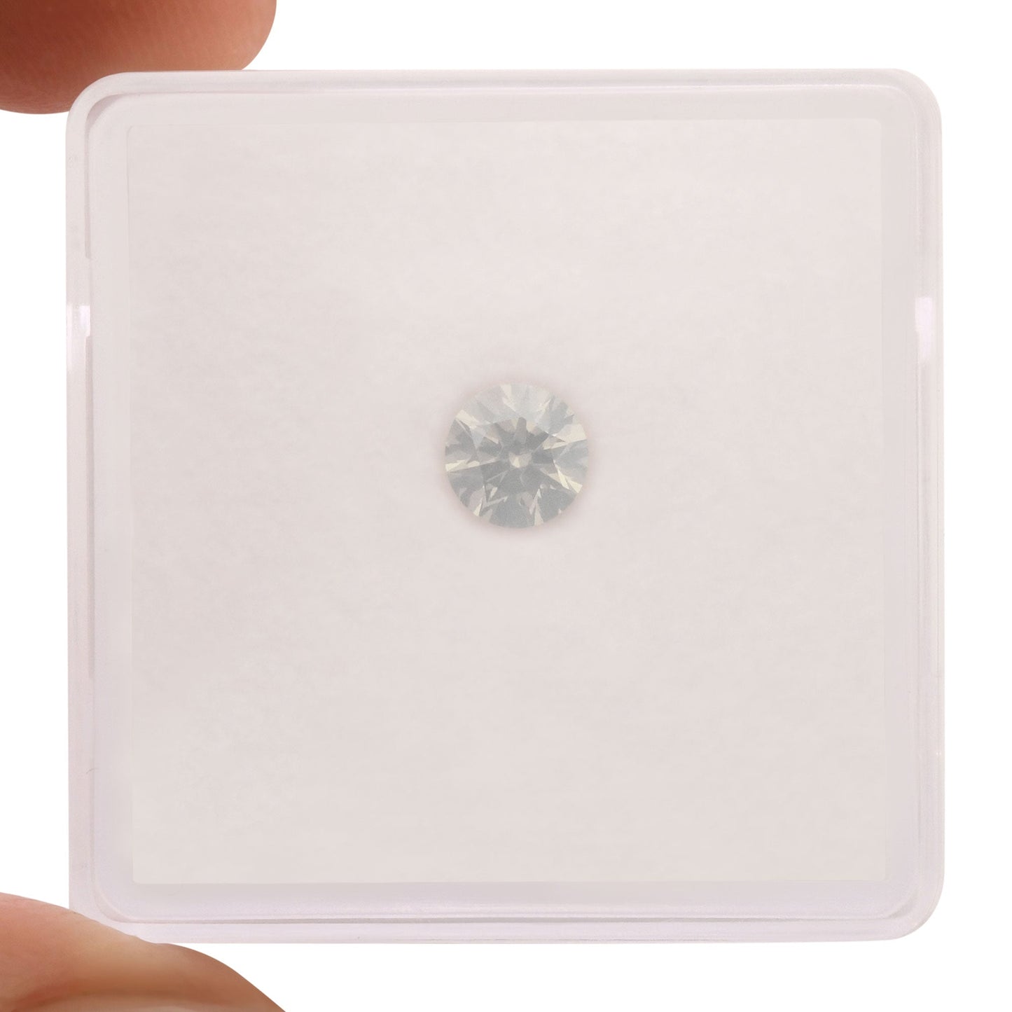 0,35 Karat Fancy White Runddiamant I3 GIA