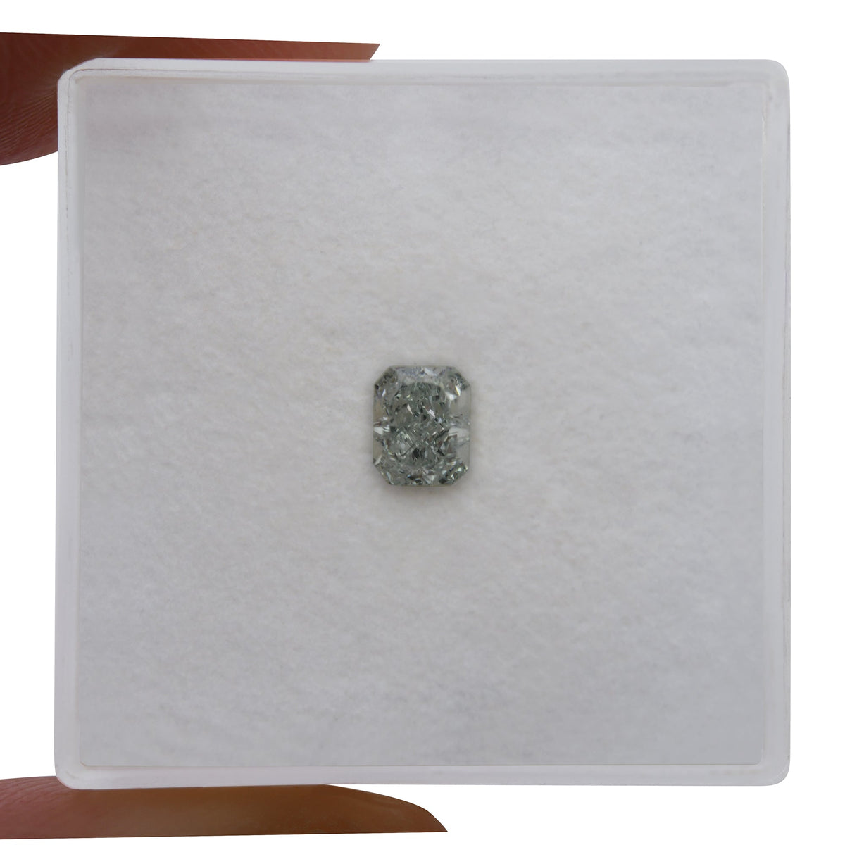 Strahlender Diamant | 0,35 ct | Fancy Light Bluish Green | VS2 | GIA | Ref 717714