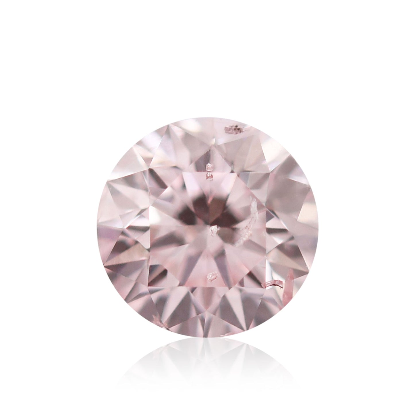 0,36 Karat Fancy Pink Brillant, runder Diamant, I1 GIA
