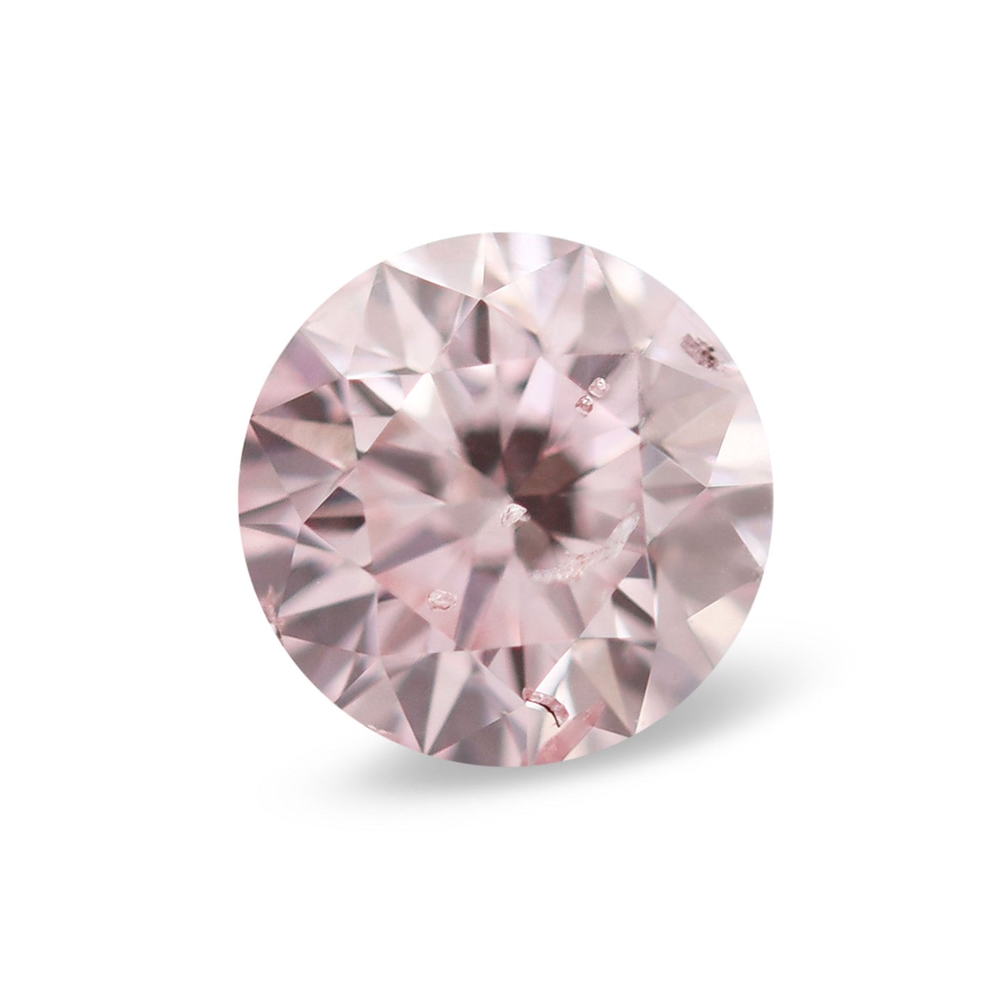 0,36 Karat Fancy Pink Brillant, runder Diamant, I1 GIA