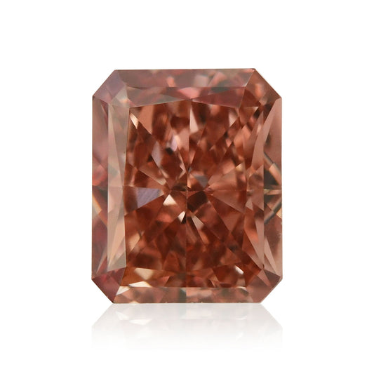 0,36 Karat Fancy Deep Brown Pink Radiant Diamant SI1 GIA