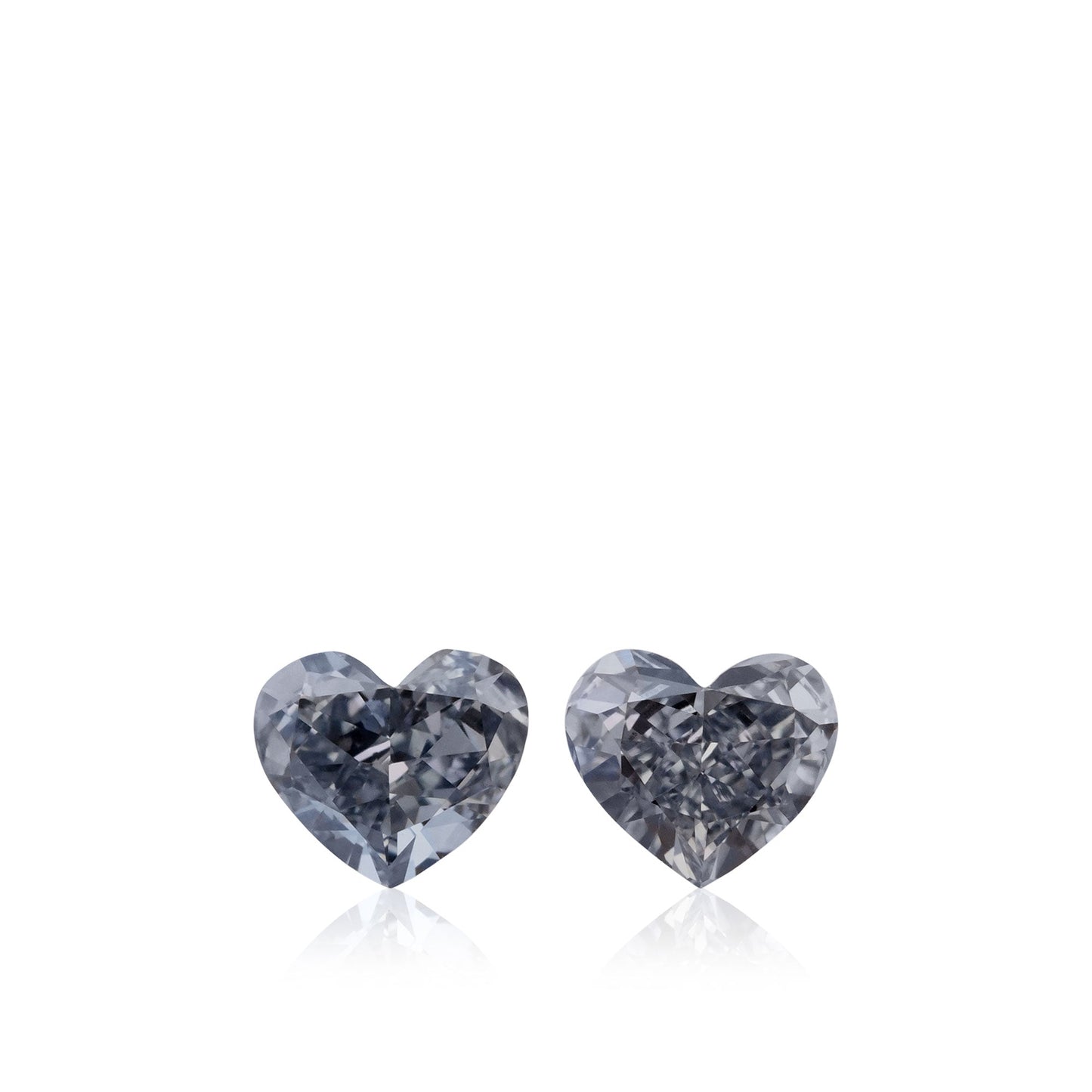 0,36 Karat Fancy Intense Blue Herzdiamanten VS2 GIA