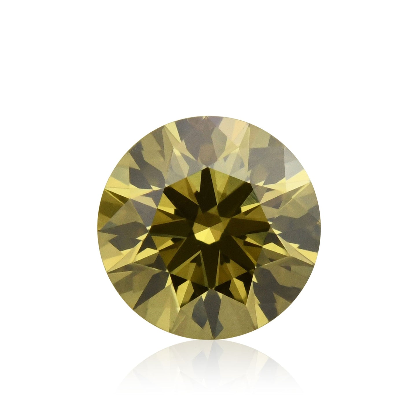0,37 Karat Fancy Brownish Yellow Round Diamond VS1 GIA