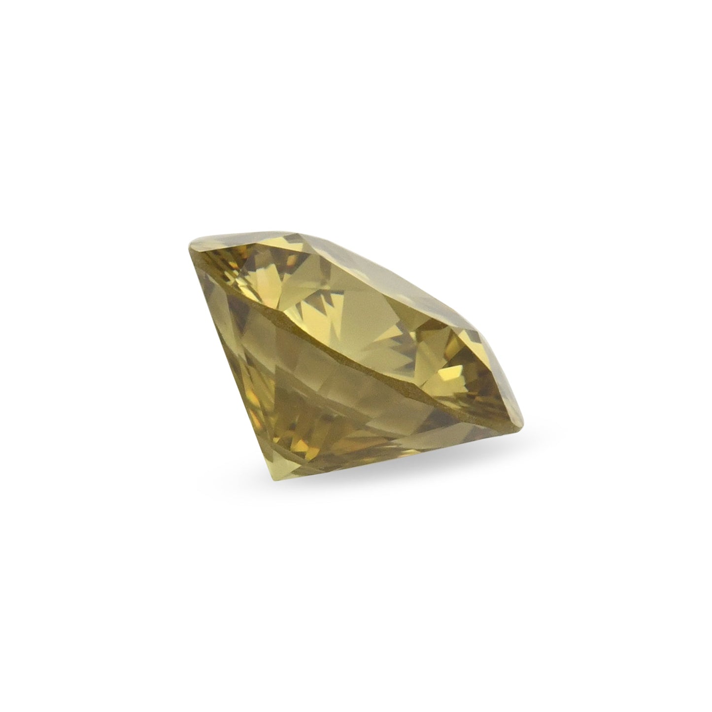0,37 Karat Fancy Brownish Yellow Round Diamond VS1 GIA