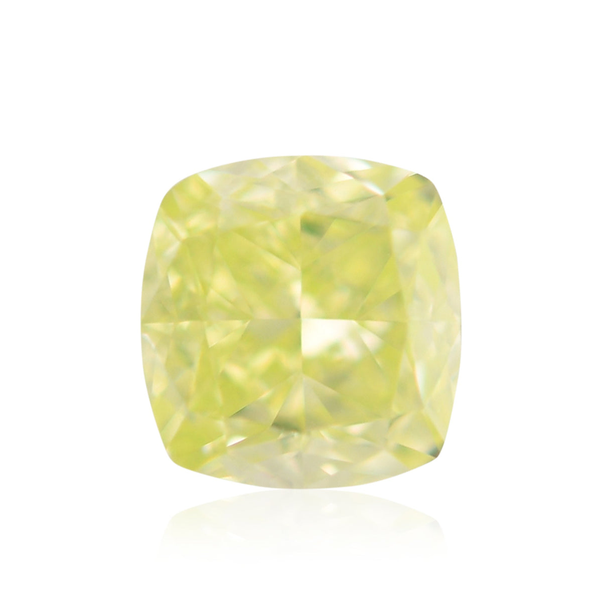 Kissenförmiger Diamant | 0,37 ct | Intensives Grüngelb | VS1 | GIA | Ref. 714581