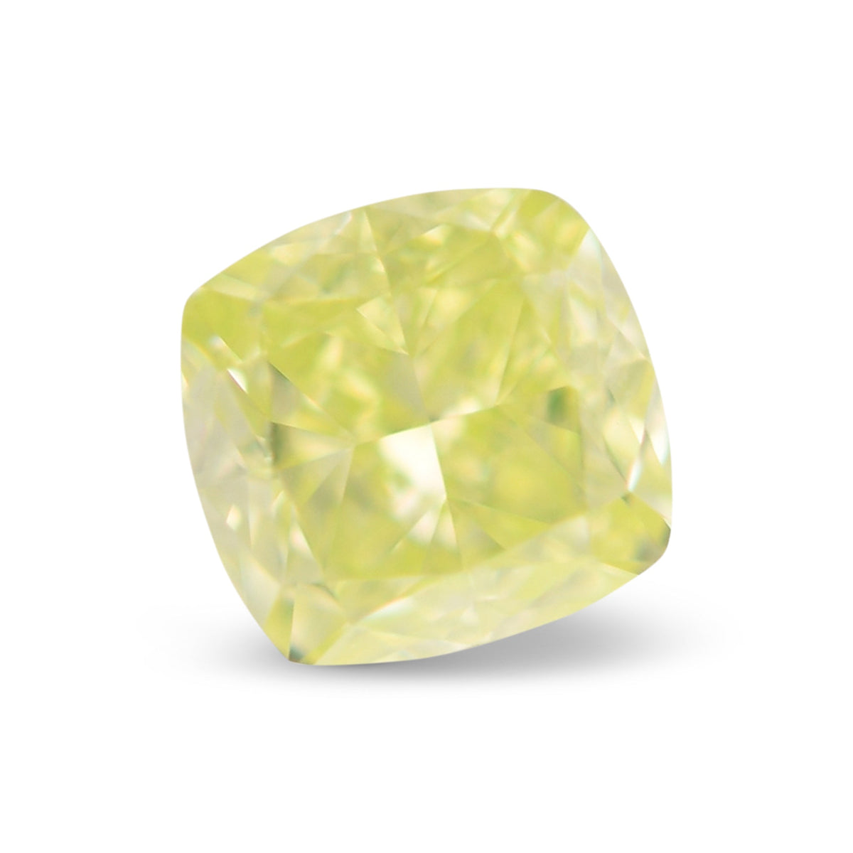 Kissenförmiger Diamant | 0,37 ct | Intensives Grüngelb | VS1 | GIA | Ref. 714581