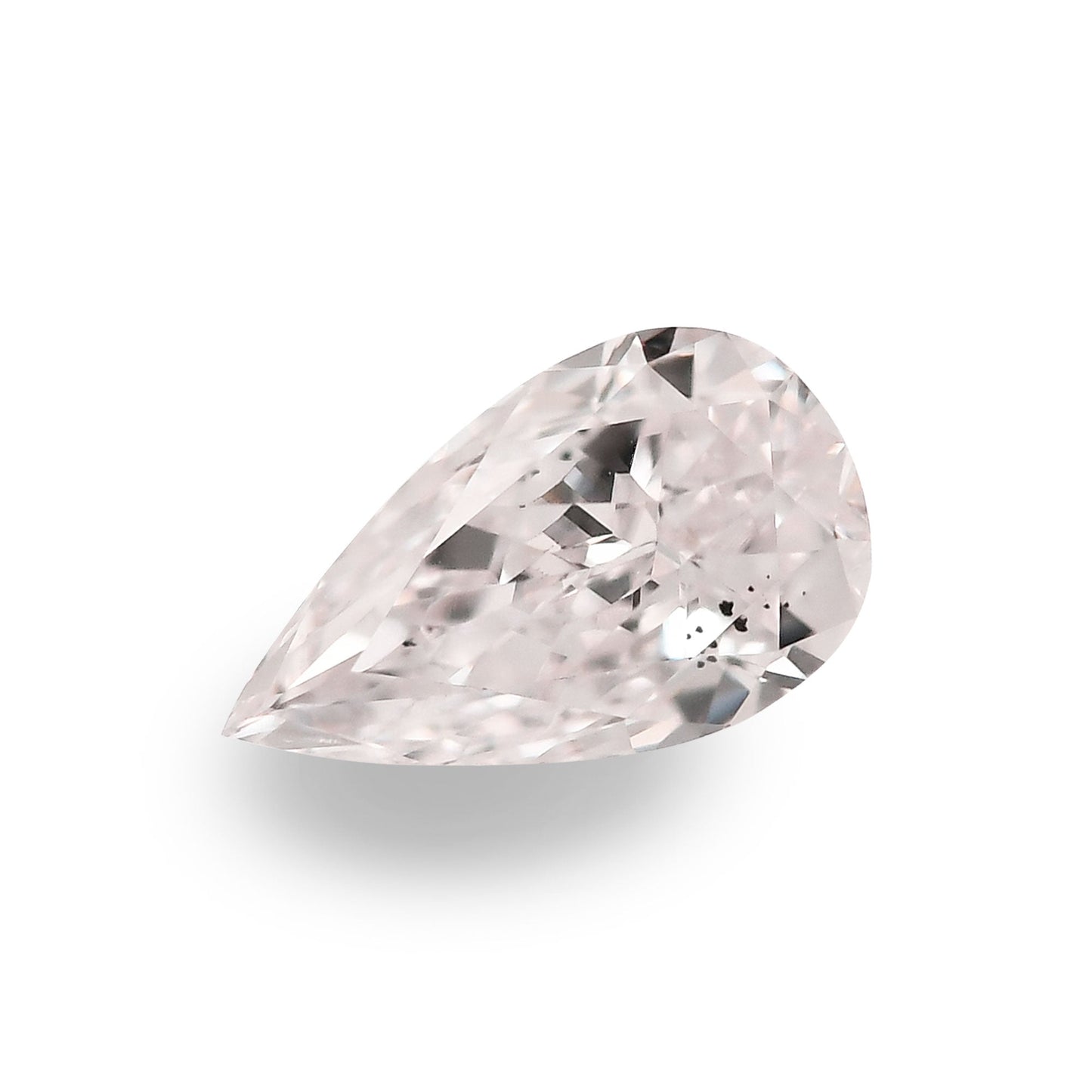 0.38 Carat Faint Pink Pear Diamond SI1 GIA
