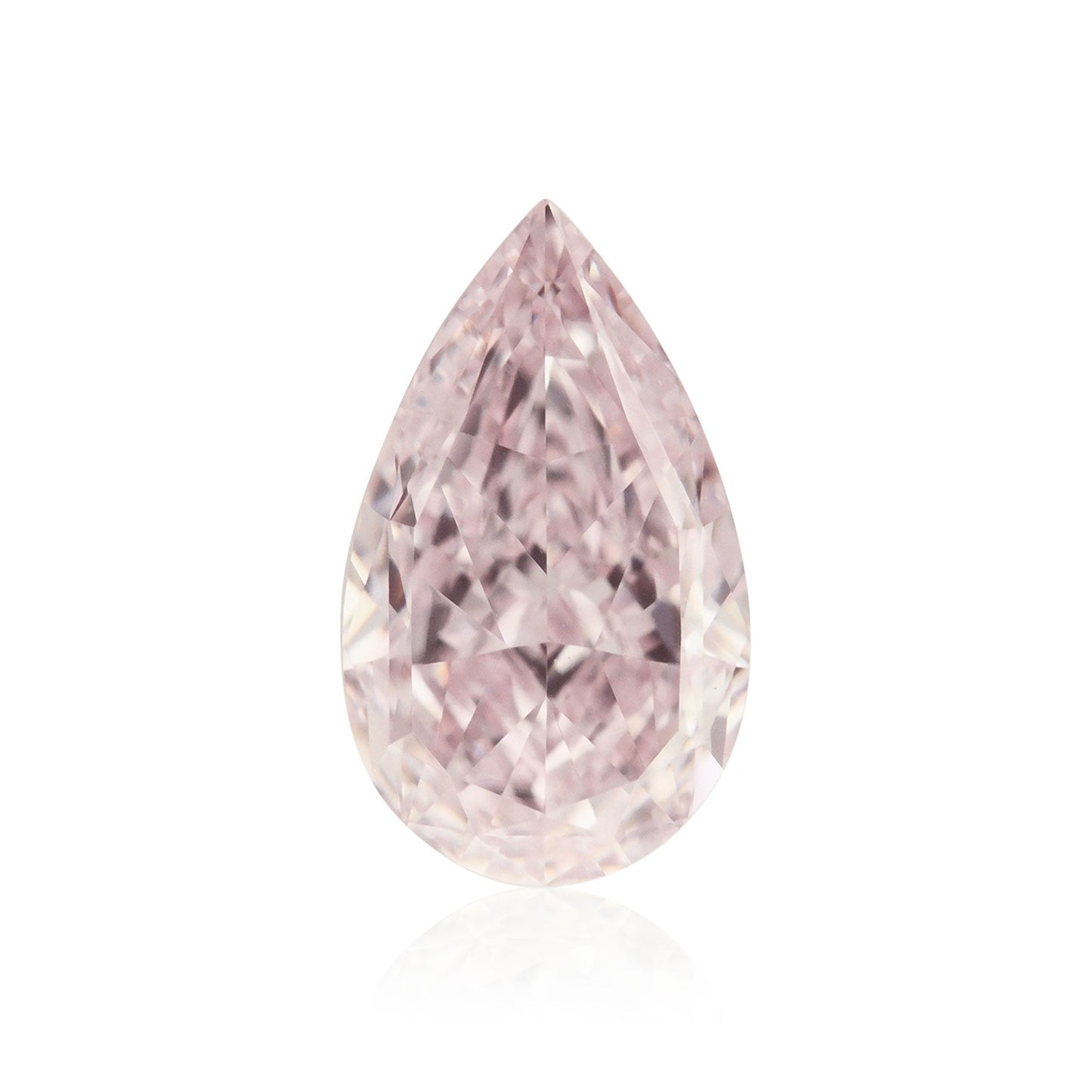 0.38 Carat Fancy Light Purplish Pink Pear Diamond VVS2 GIA