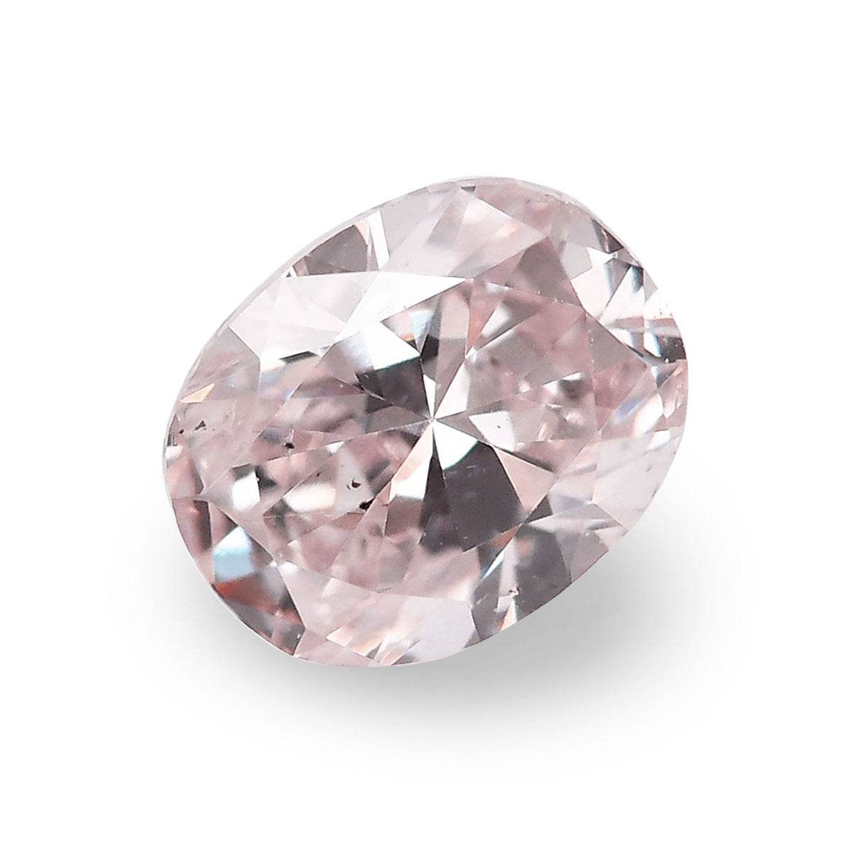 0.38 Carat Light Pink Oval Diamond SI1 GIA