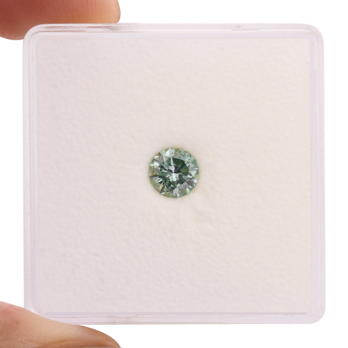 Runder Diamant | 0,38 ct | Intensives Blaugrün | (SI2) | GIA | Ref. 714402