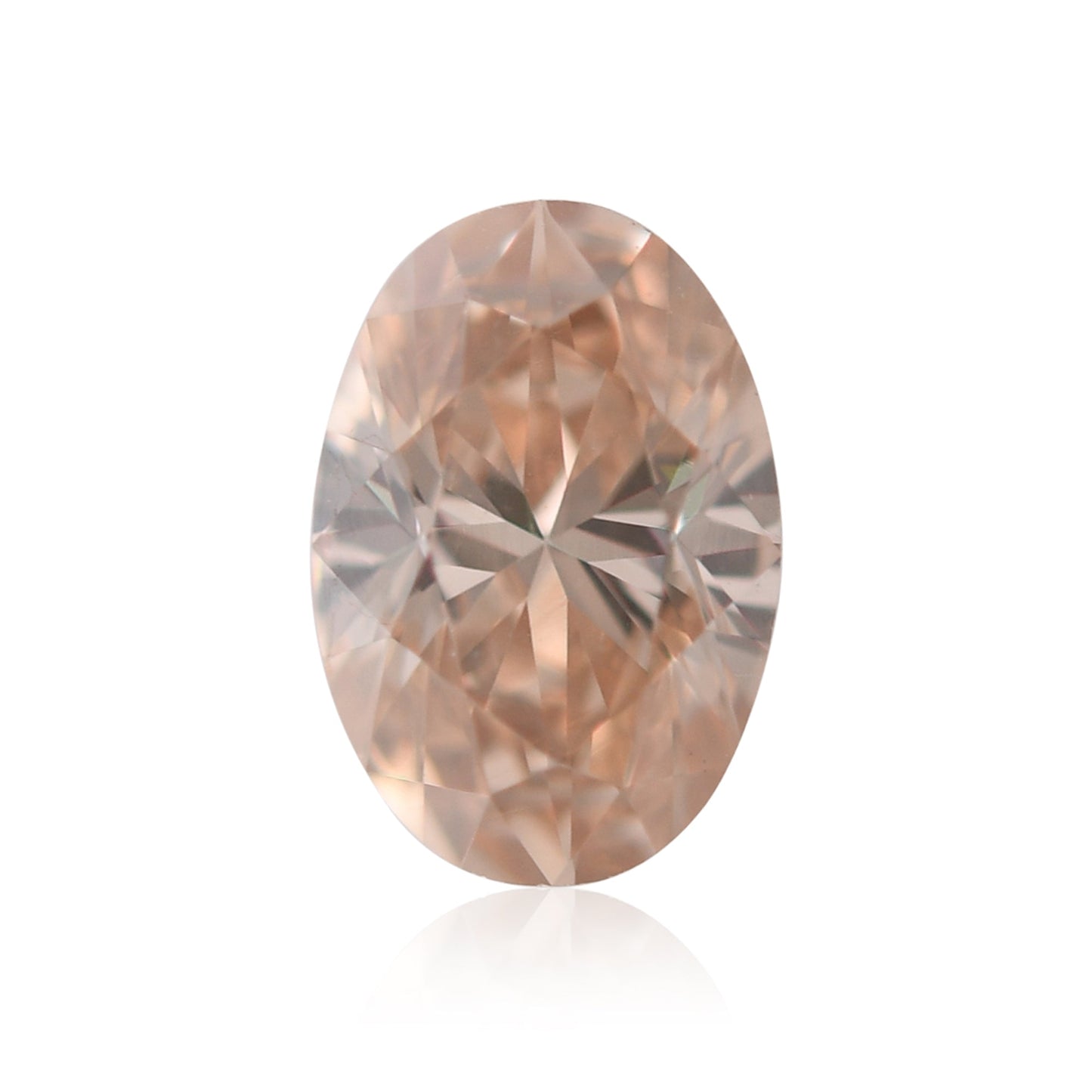 0,39 Karat Fancy Brown Orange Ovaler Diamant VS2 GIA