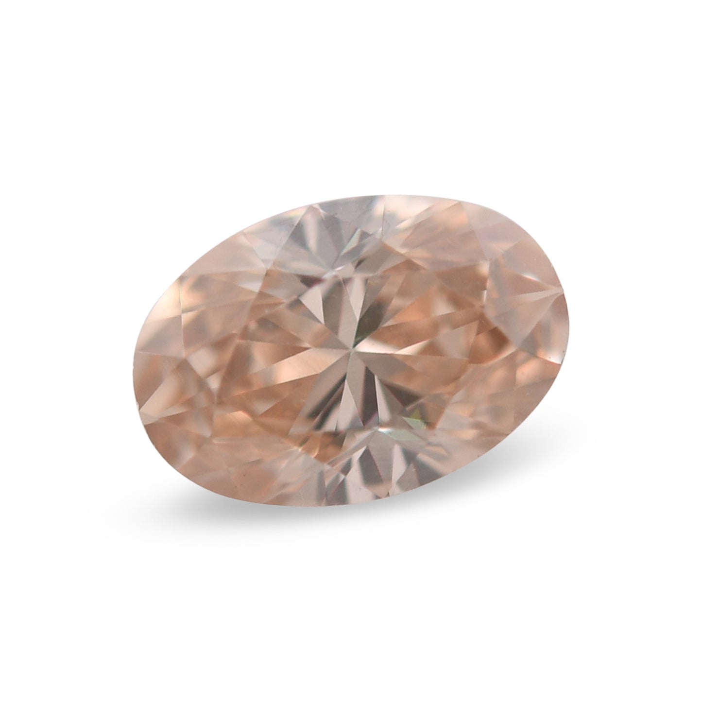 0,39 Karat Fancy Brown Orange Ovaler Diamant VS2 GIA