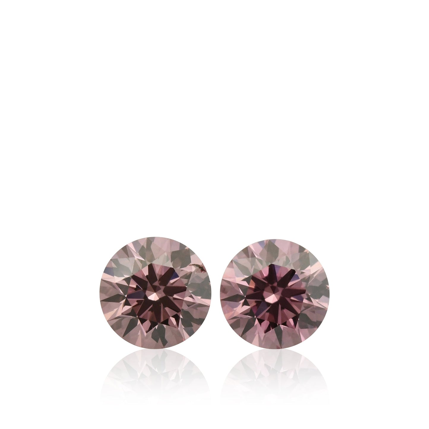 0,39 Karat Fancy Intense Purplish Pink Brillantdiamanten I1 GIA