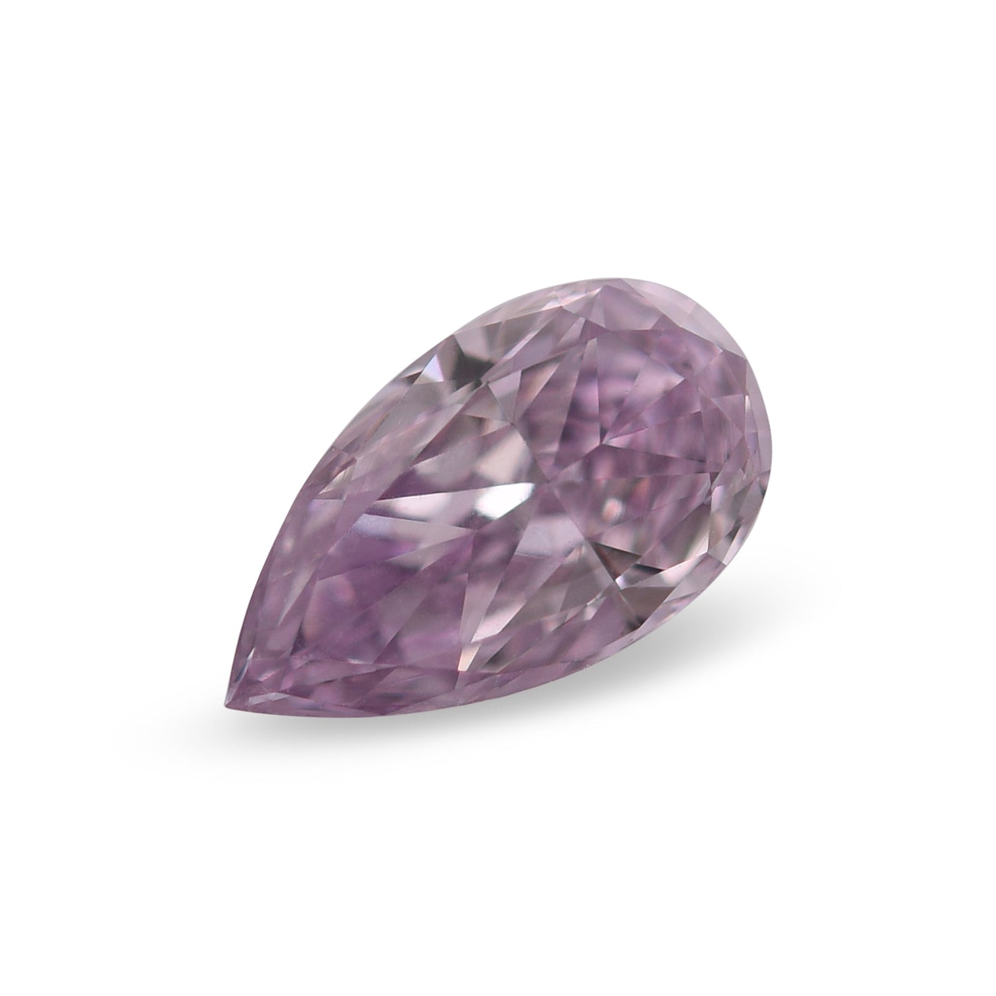 0,39 Karat Fancy Pink Purple Birnenförmiger Diamant SI1 GIA