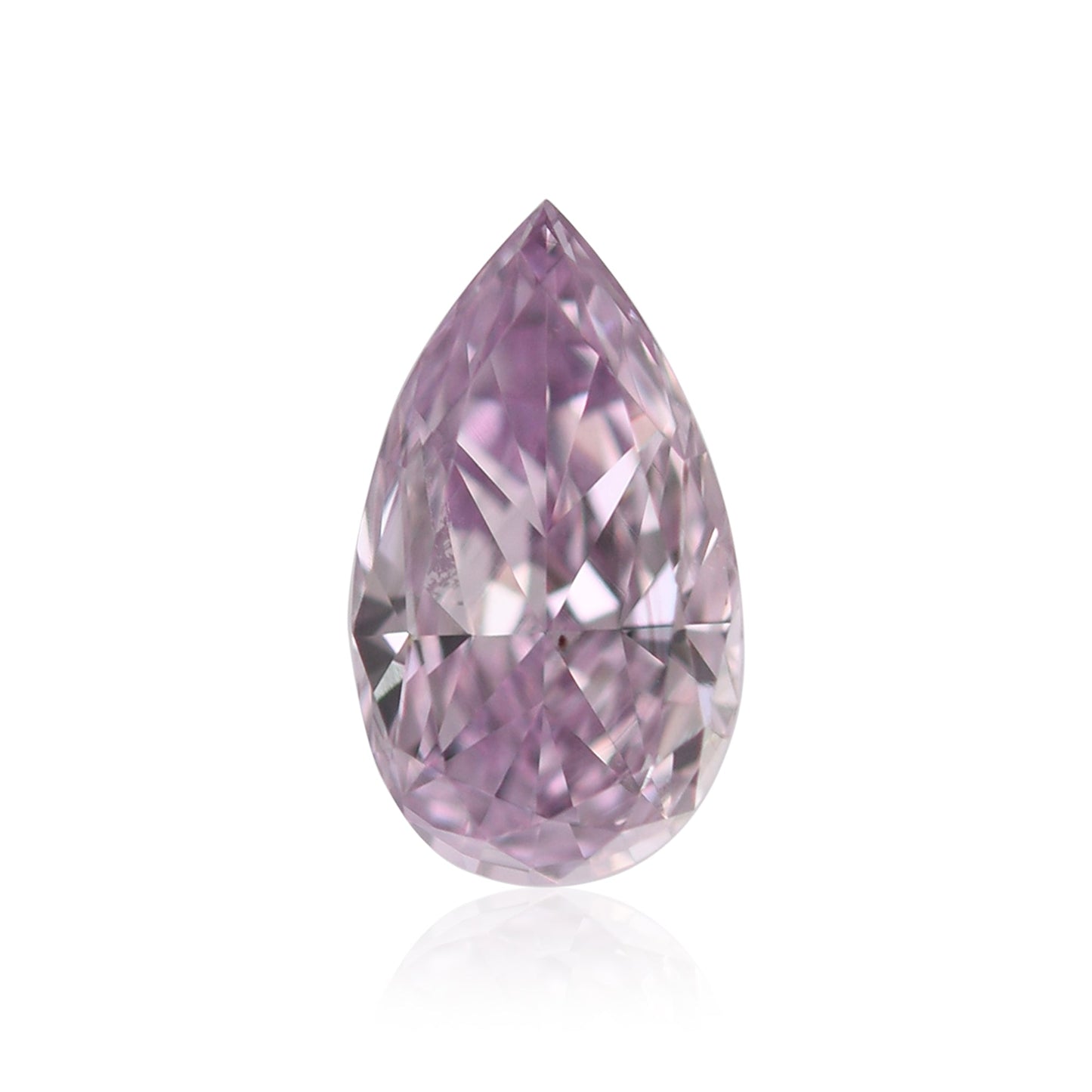 0,39 Karat Fancy Pink Purple Birnenförmiger Diamant SI1 GIA