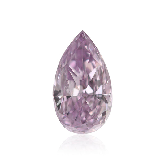 0,39 Karat Fancy Pink Purple Birnenförmiger Diamant SI1 GIA