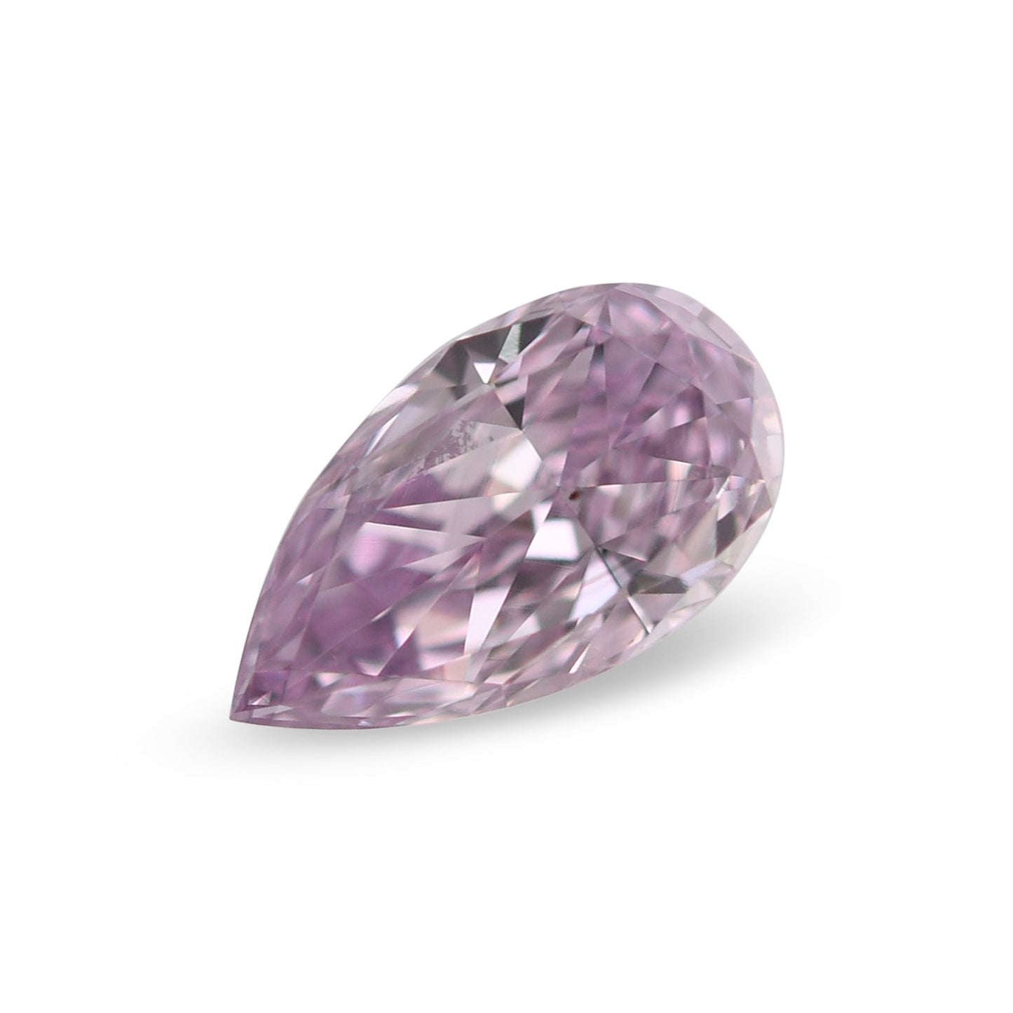0,39 Karat Fancy Pink Purple Birnenförmiger Diamant SI1 GIA