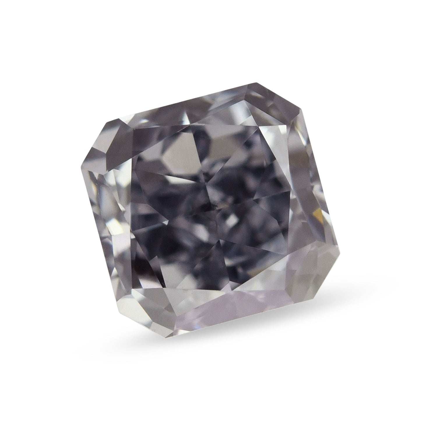 0,40 Karat Fancy Grayish Violet Radiant Diamant SI1 GIA