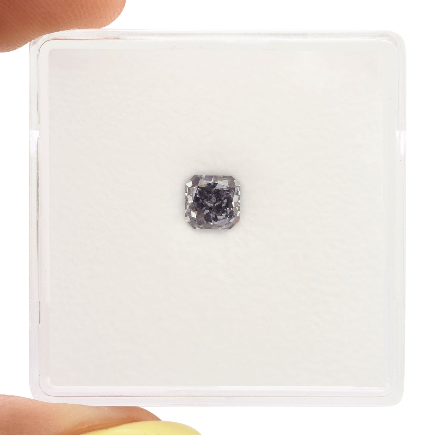 0,40 Karat Fancy Grayish Violet Radiant Diamant SI1 GIA