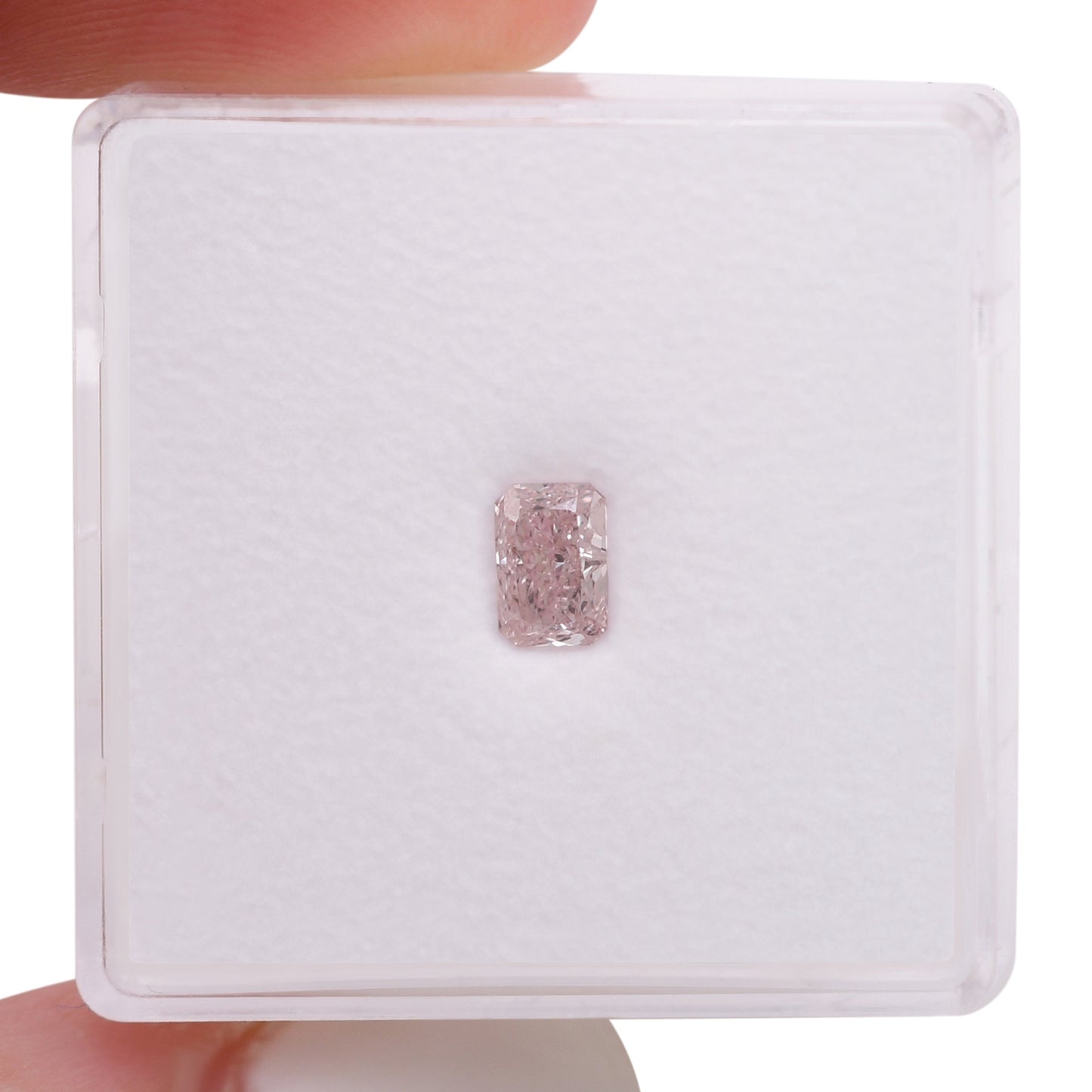 0,40 Karat Fancy Pink Radiant Diamant SI1 GIA