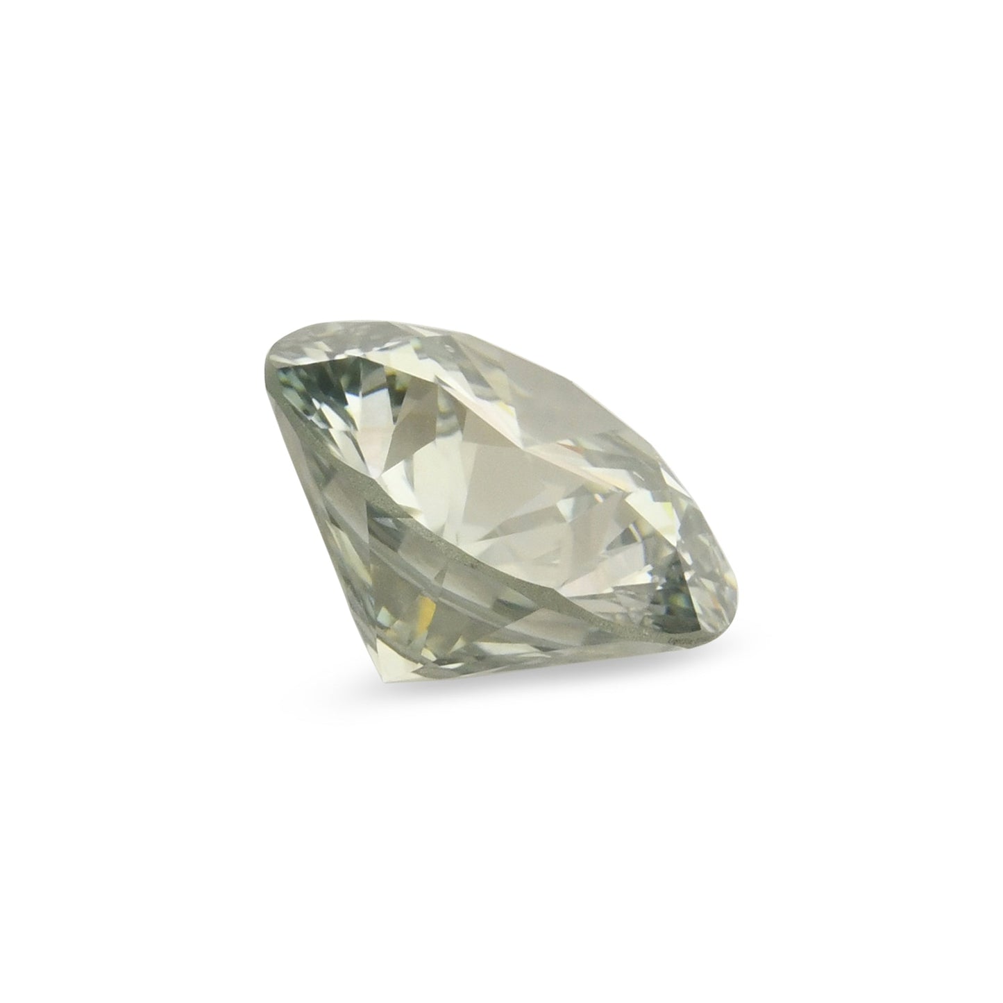0,41 Karat Fancy Gray Green Round Diamond SI1 GIA