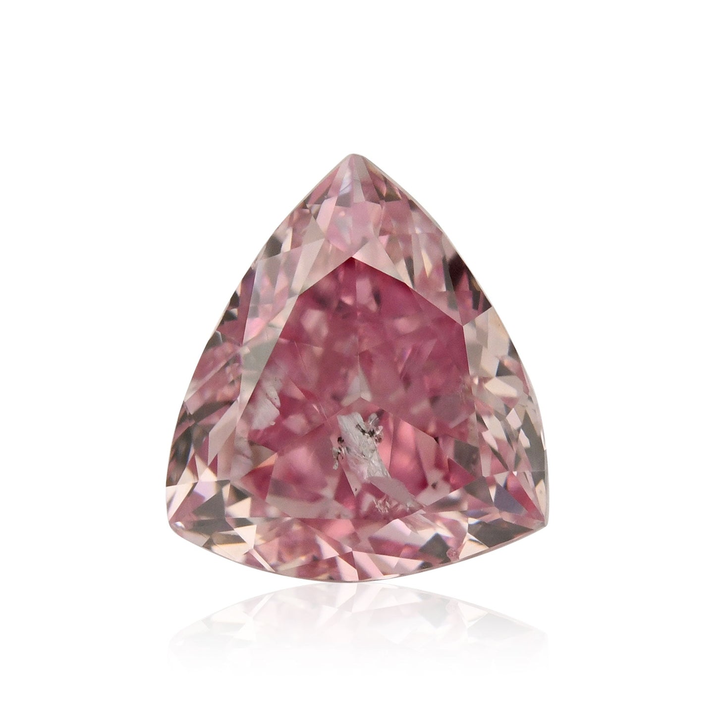 0,42 Karat Fancy Intense Purplish Pink Triangle Diamond (I1)