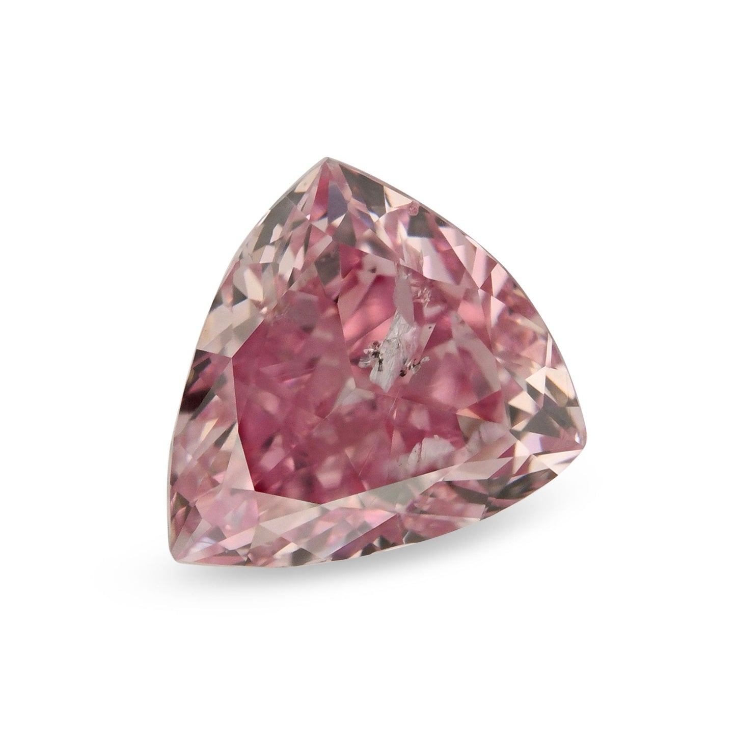 0,42 Karat Fancy Intense Purplish Pink Triangle Diamond (I1)