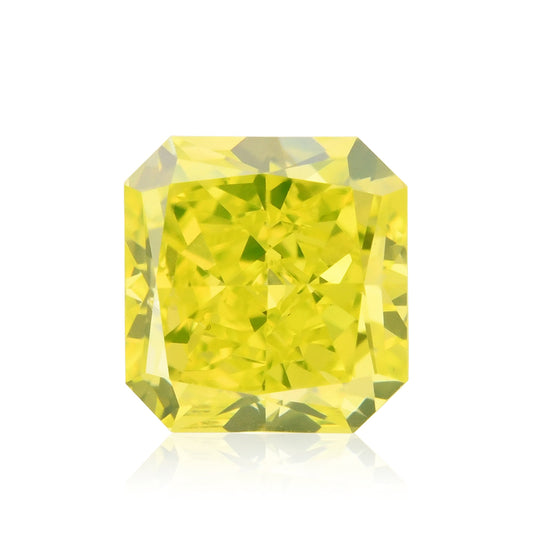 0,42 Karat Fancy Vivid Green Yellow Radiant Diamant SI1 GIA