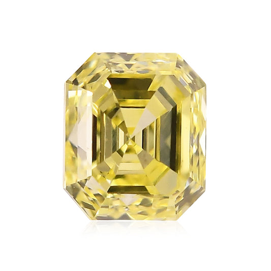 0,43 Karat Fancy Yellow Asscher Diamant (SI)