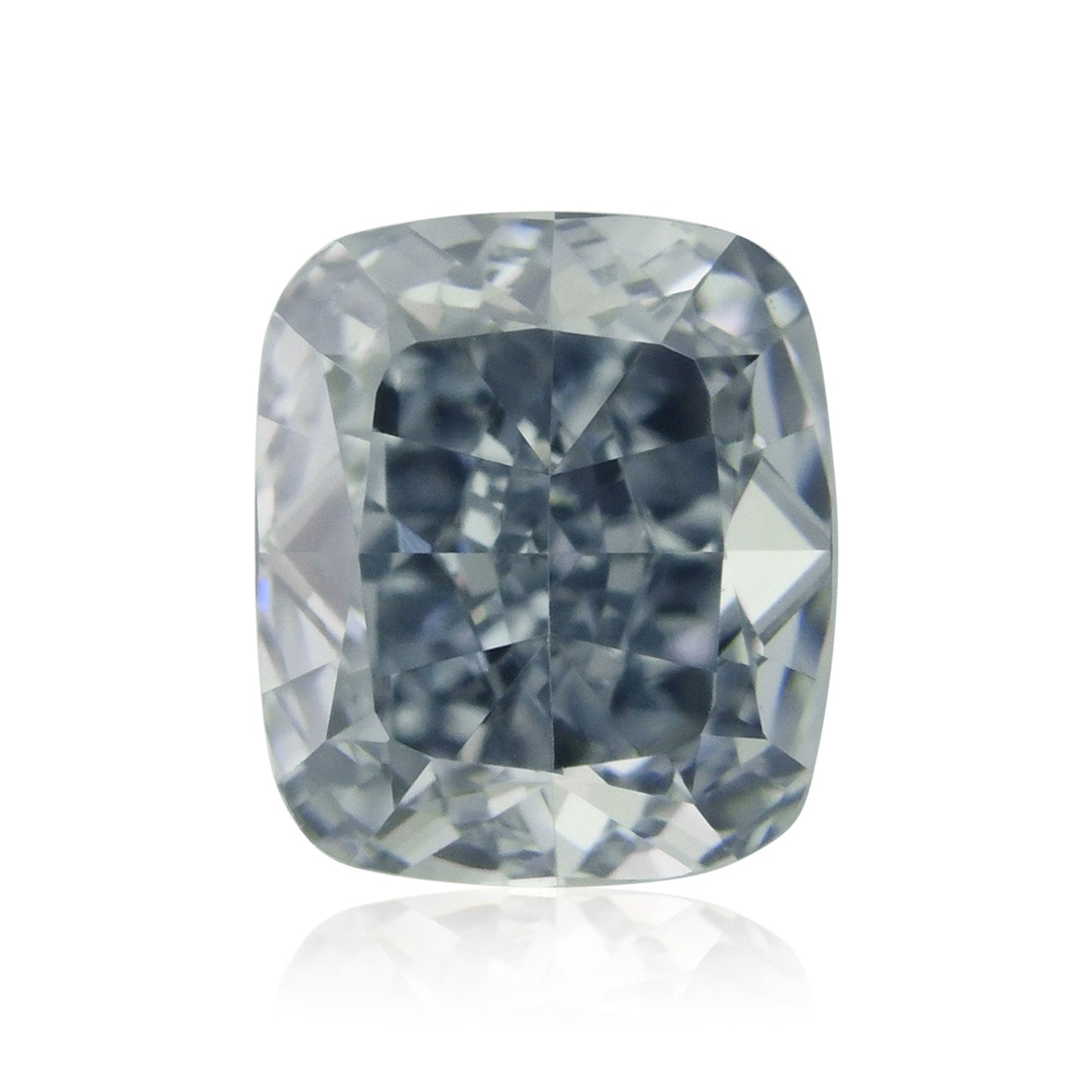 0,45 Karat Fancy Blue Cushion Diamond VVS2 GIA