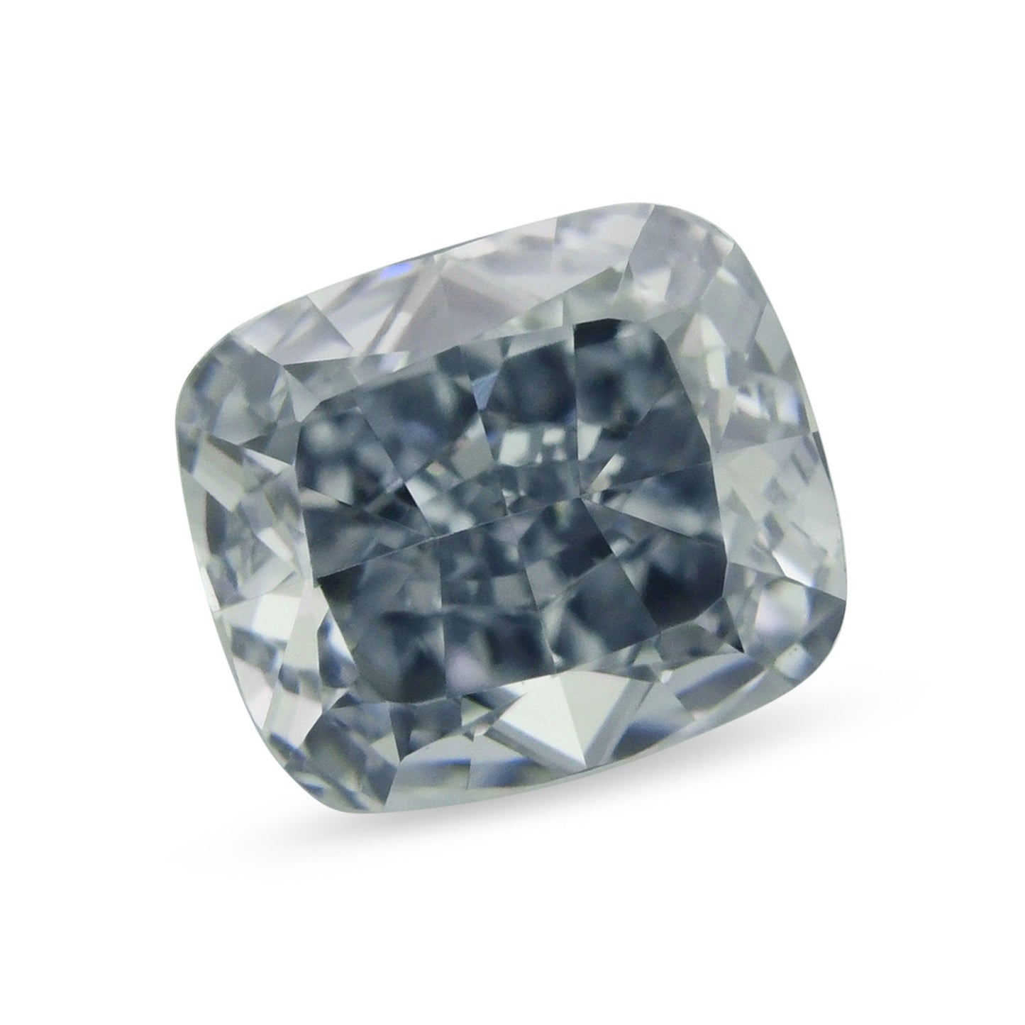 0,45 Karat Fancy Blue Cushion Diamond VVS2 GIA