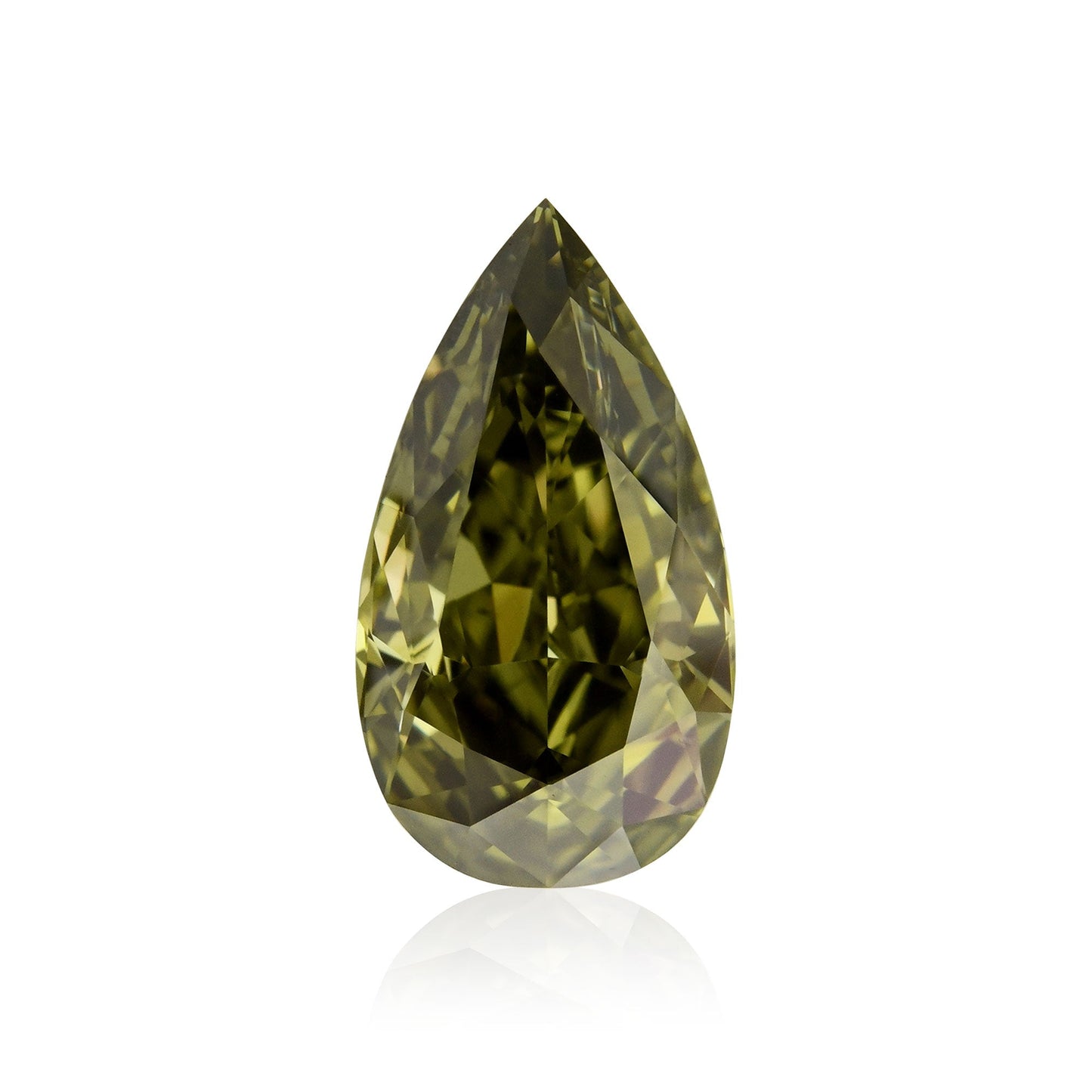 0,45 Karat Chamäleon-Birnen-Diamant VS2 GIA